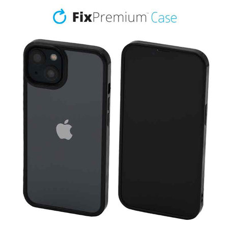 FixPremium - Puzdro Invisible pro iPhone 13 a 14, černá