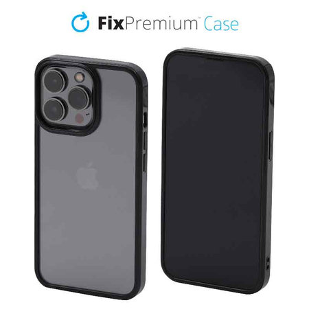 FixPremium - Puzdro Invisible pro iPhone 14 Pro, černá