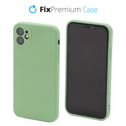 FixPremium - Puzdro Rubber pro iPhone 11, zelená