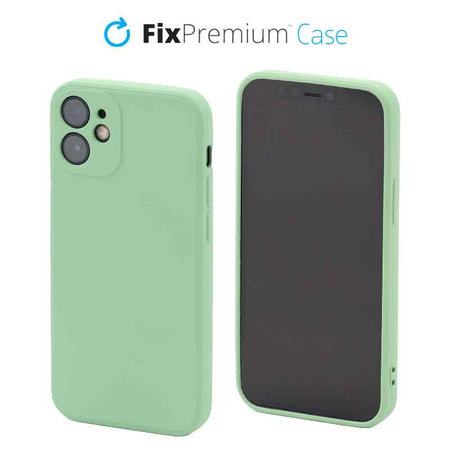 FixPremium - Puzdro Rubber pro iPhone 12 mini, zelená