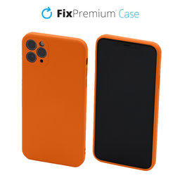 FixPremium - Puzdro Rubber pro iPhone 11 Pro Max, oranžová