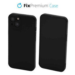 FixPremium - Puzdro Rubber pro iPhone 13 a 14, černá