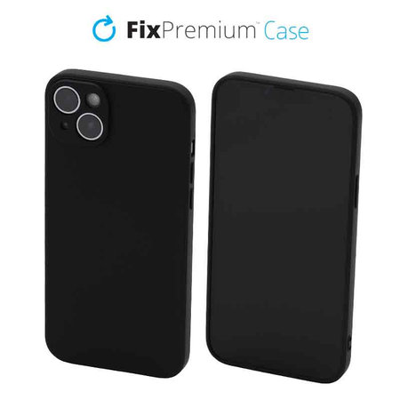 FixPremium - Puzdro Rubber pro iPhone 14 Plus, černá