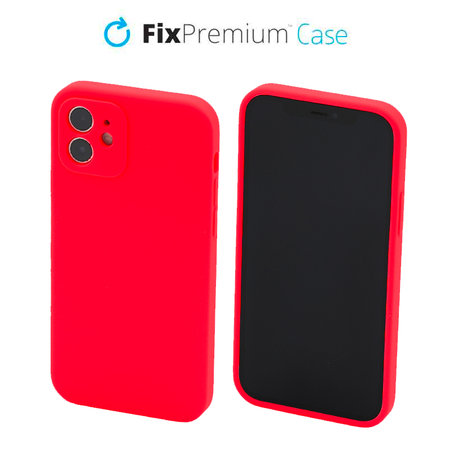 FixPremium - Silikónové Pouzdro pro iPhone 11, červená