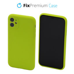 FixPremium - Silikónové Pouzdro pro iPhone 11, neon green