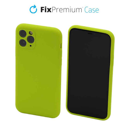 FixPremium - Silikónové Pouzdro pro iPhone 11 Pro, neon green