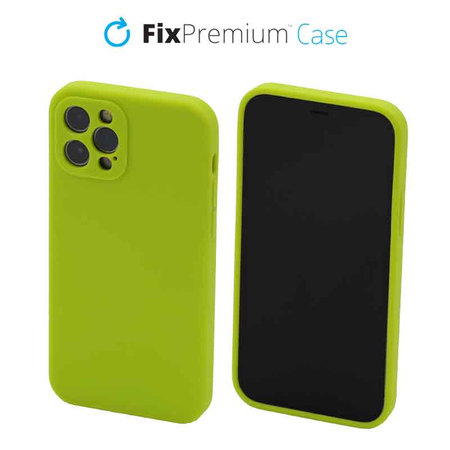 FixPremium - Silikónové Pouzdro pro iPhone 12 Pro, neon green