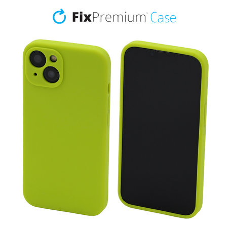 FixPremium - Silikónové Pouzdro pro iPhone 13, neon green