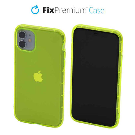 FixPremium - Pouzdro Clear pro iPhone 11, žlutá