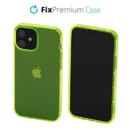 FixPremium - Pouzdro Clear pro iPhone 13 mini, žlutá