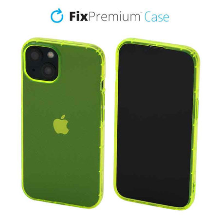 FixPremium - Pouzdro Clear pro iPhone 13, žlutá