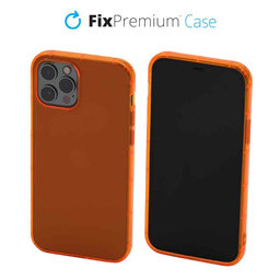 FixPremium - Pouzdro Clear pro iPhone 13 Pro, oranžová