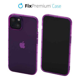 FixPremium - Pouzdro Clear pro iPhone 13, fialová