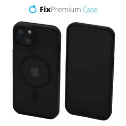 FixPremium - Pouzdro Clear s MagSafe pro iPhone 13, frost black