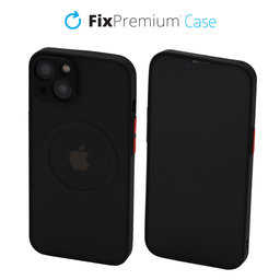 FixPremium - Pouzdro Matte s MagSafe pro iPhone 13 a 14, černá