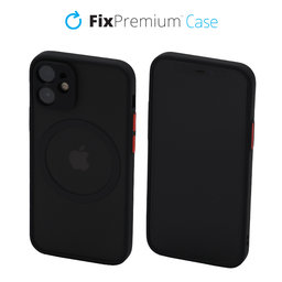 FixPremium - Pouzdro Matte s MagSafe pro iPhone 12 mini, černá