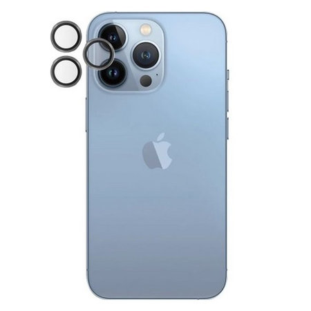 PanzerGlass - Ochranný kryt Objektívu Fotoaparátu Hoops pro iPhone 13 Pro a 13 Pro Max, černá