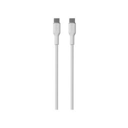 PURO - USB-C Kabel / USB-C, 60W, Soft, 1,5 m, bílá