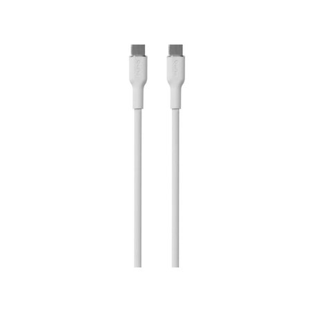 PURO - USB-C Kabel / USB-C, 60W, Soft, 1,5 m, bílá