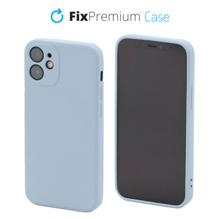 FixPremium - Silikonové Pouzdro pro iPhone 12 mini, light blue