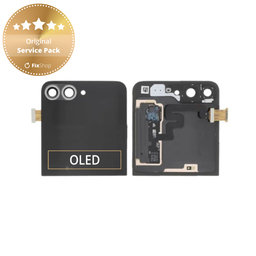 Samsung Galaxy Z Flip 6 F741B - LCD Displej + Dotykové Sklo + Rám (Vnější) (Crafted Black) - GH97-30012E Genuine Service Pack