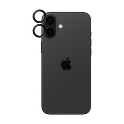 PanzerGlass - Ochranný Kryt Objektivu Fotoaparátu Hoops Ceramic pro iPhone 16 a 16 Plus, černá