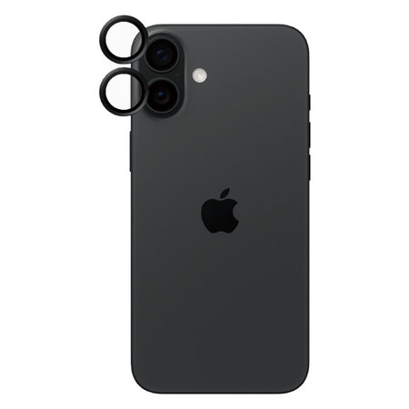 PanzerGlass - Ochranný Kryt Objektivu Fotoaparátu Hoops pro iPhone 16 a 16 Plus, černá