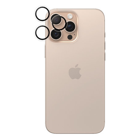 PanzerGlass - Ochranný Kryt Objektivu Fotoaparátu Hoops pro iPhone 16 Pro a 16 Pro Max, transparentní