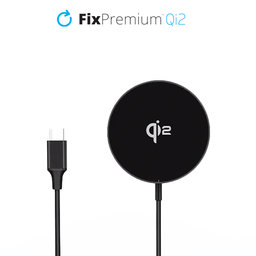 FixPremium - MagSafe Nabíječka s Qi2, černá