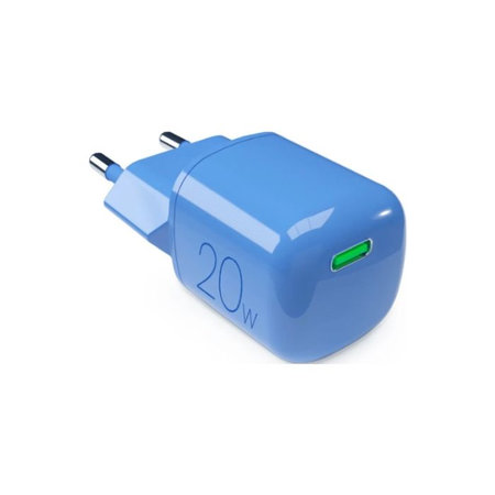 PURO - Nabíjecí Adaptér MiniPro USB-C, GaN, 20W, blue lagon