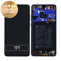 Huawei Mate 20 - LCD Displej + Dotykové Sklo + Rám + Baterie (Twilight) - 02352FRA Genuine Service Pack