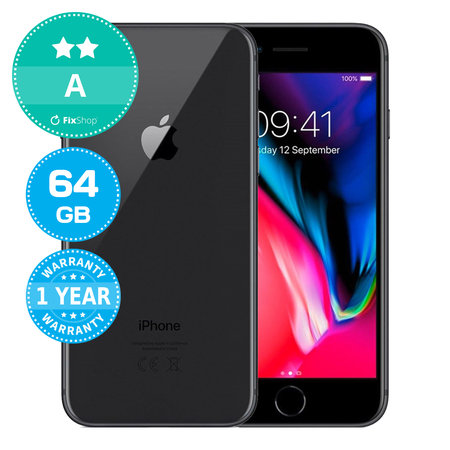 Apple iPhone 8 Space Gray 64GB A Refurbished