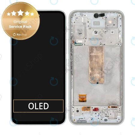 Samsung Galaxy A54 5G A546B - LCD Displej + Dotykové Sklo + Rám (White) - GH82-31231B, GH82-31232B Genuine Service Pack