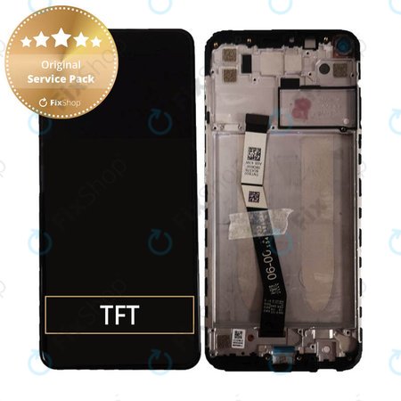 Xiaomi Redmi Note 9 - LCD Displej + Dotykové Sklo + Rám (Midnight Grey) - 560003J15S00, 560009J15S00 Genuine Service Pack