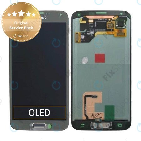 Samsung Galaxy S5 G900F - LCD Displej + Dotykové Sklo (Copper Gold) - GH97-15959D, GH97-15734D Genuine Service Pack