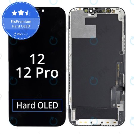 Apple iPhone 12, 12 Pro - LCD Displej + Dotykové Sklo + Rám Hard OLED FixPremium