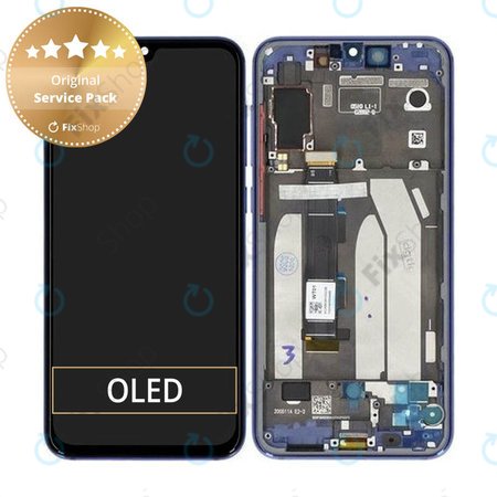 Xiaomi Mi 9 SE - LCD Displej + Dotykové Sklo + Rám (Ocean Blue) - 5610100210B6 Genuine Service Pack