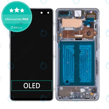 Samsung Galaxy S10 5G G977B - LCD Displej + Dotykové Sklo + Rám (Black) OLED