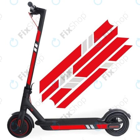 Xiaomi Mi Electric Scooter 1S, 2 M365, Essential, Pro, Pro 2 - Reflexní Nálepky (B)