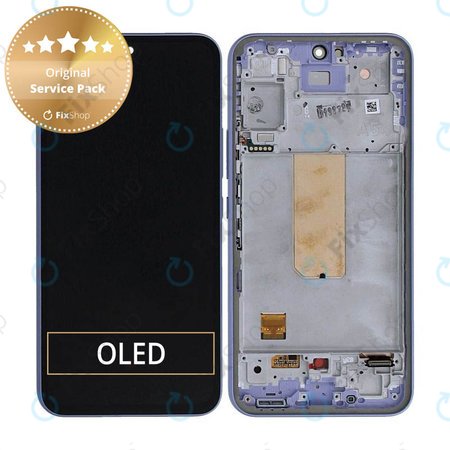 Samsung Galaxy A54 5G A546B - LCD Displej + Dotykové Sklo + Rám (Light Violet) - GH82-31231D, GH82-31232D Genuine Service Pack