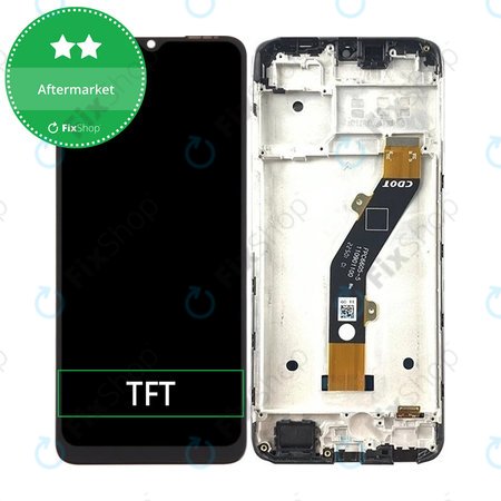 Infinix Smart 7 HD X6516 - LCD Displej + Dotykové Sklo + Rám (Ink Black) TFT