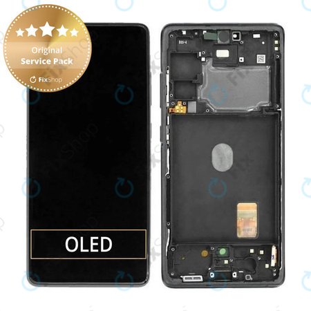 Samsung Galaxy S20 FE G780F - LCD Displej + Dotykové Sklo + Rám (Cloud Navy) - GH82-24220A, GH82-24219A, GH82-31328A, GH82-31329A, GH82-31321A Genuine Service Pack