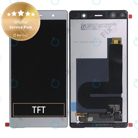 Sony Xperia XZ2 Premium - LCD Displej + Dotykové Sklo (Chrome Silver) - 1310-6654 Genuine Service Pack